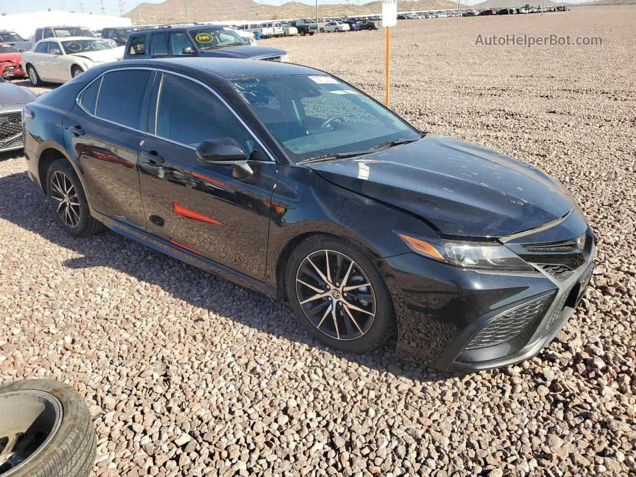 2021 Toyota Camry Se Black vin: 4T1G11AK5MU489782