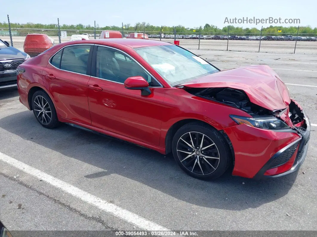 2021 Toyota Camry Se Red vin: 4T1G11AK6MU414394