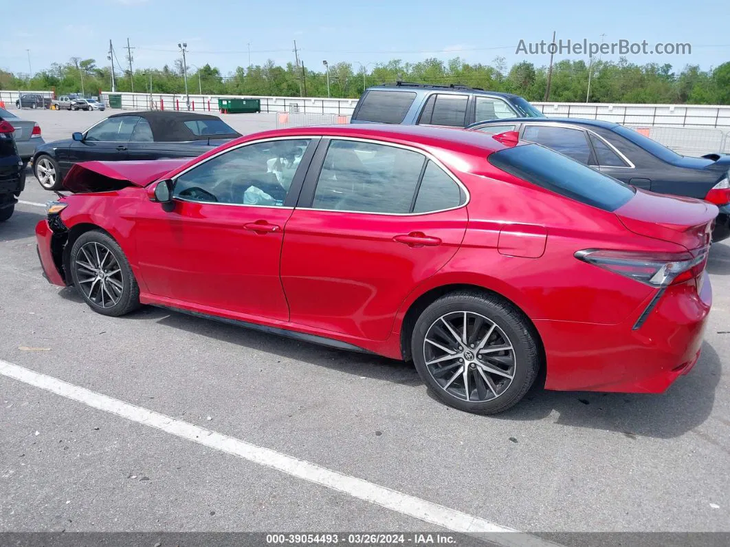 2021 Toyota Camry Se Red vin: 4T1G11AK6MU414394