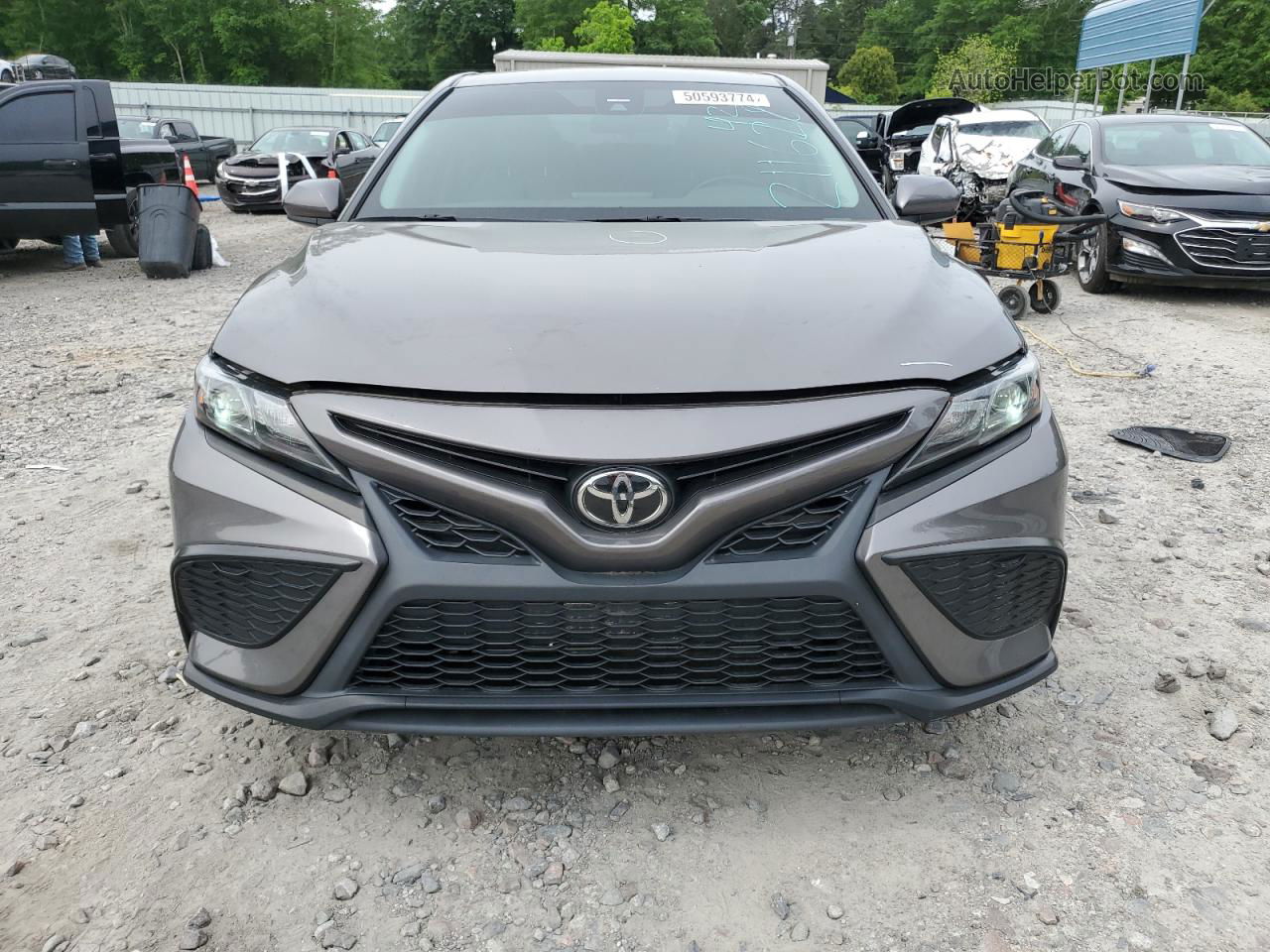 2021 Toyota Camry Se Серый vin: 4T1G11AK6MU415710