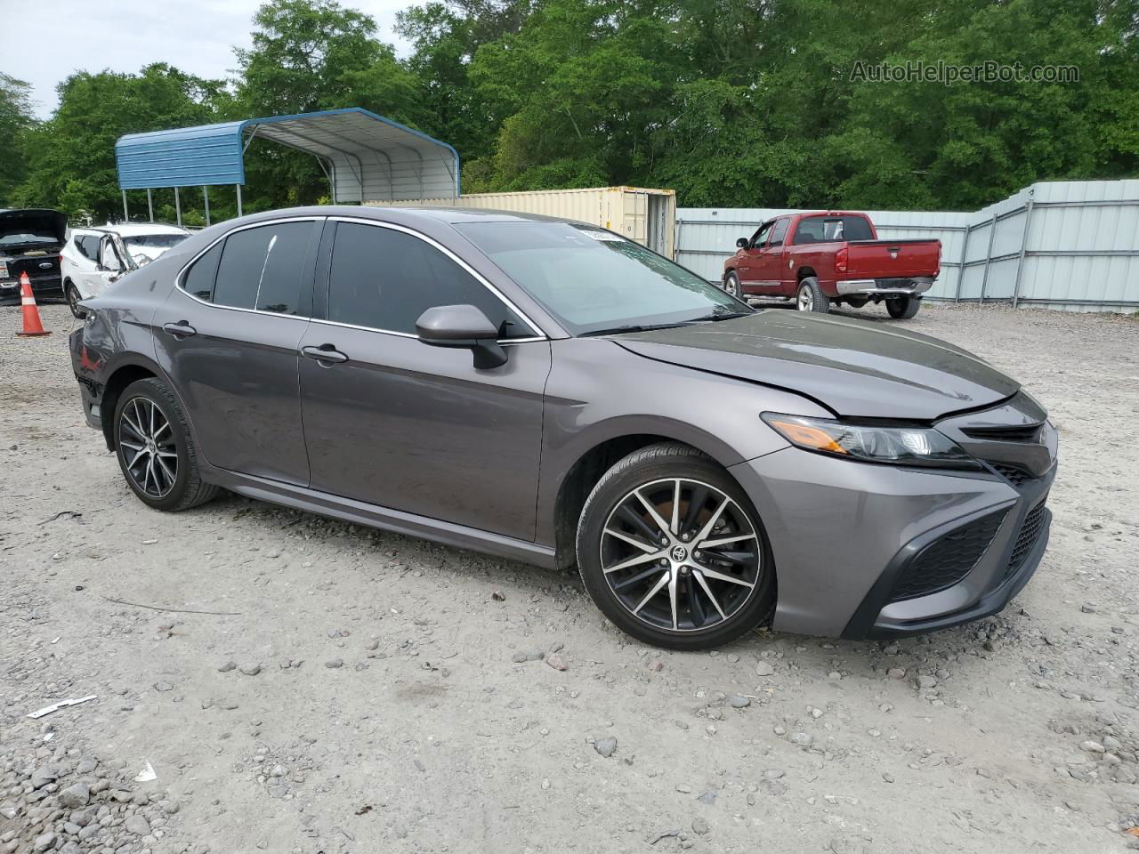 2021 Toyota Camry Se Серый vin: 4T1G11AK6MU415710