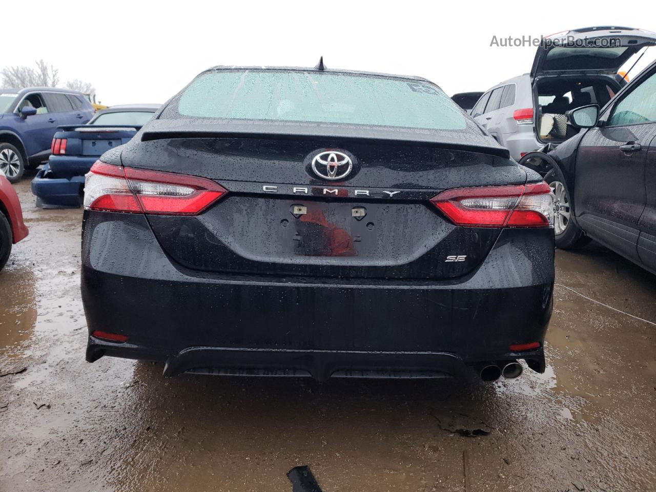 2021 Toyota Camry Se Черный vin: 4T1G11AK6MU439182