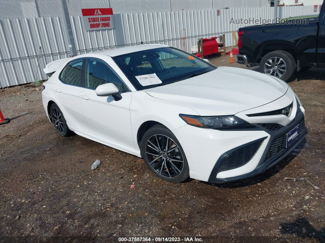 2021 Toyota Camry Se White vin: 4T1G11AK6MU457617