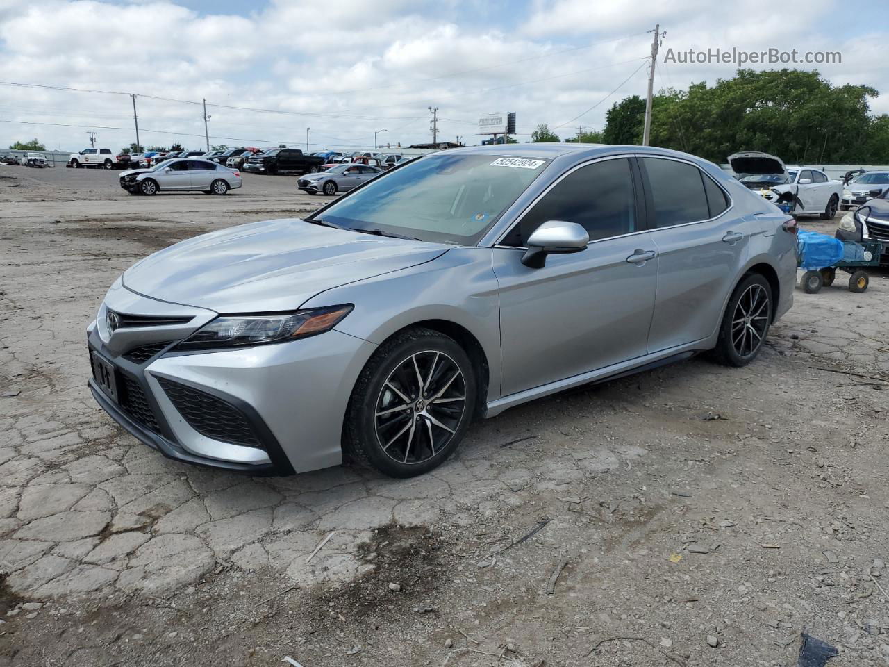 2021 Toyota Camry Se Серебряный vin: 4T1G11AK6MU531540