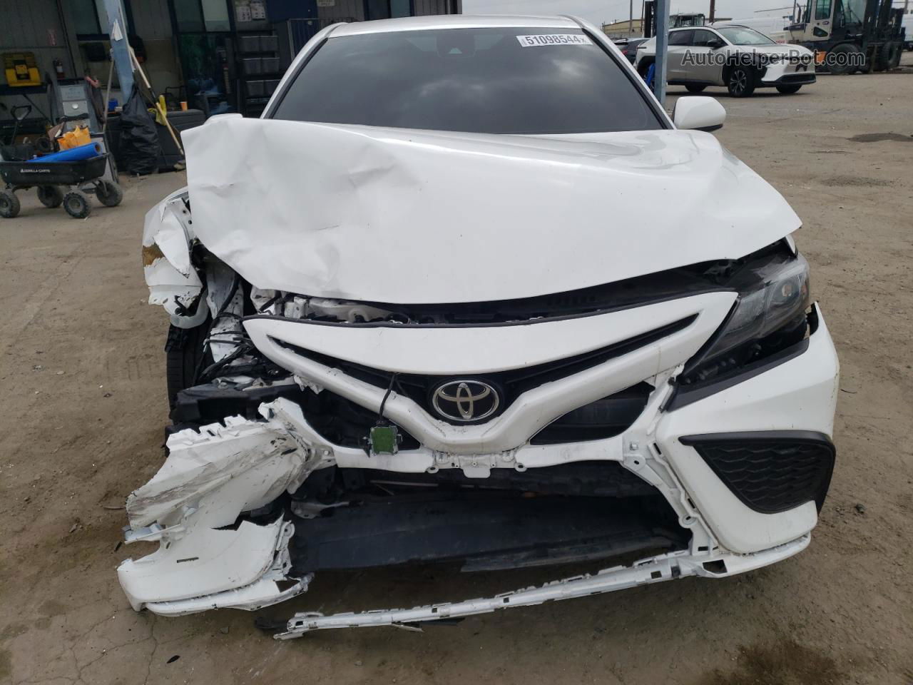 2021 Toyota Camry Se White vin: 4T1G11AK6MU534101