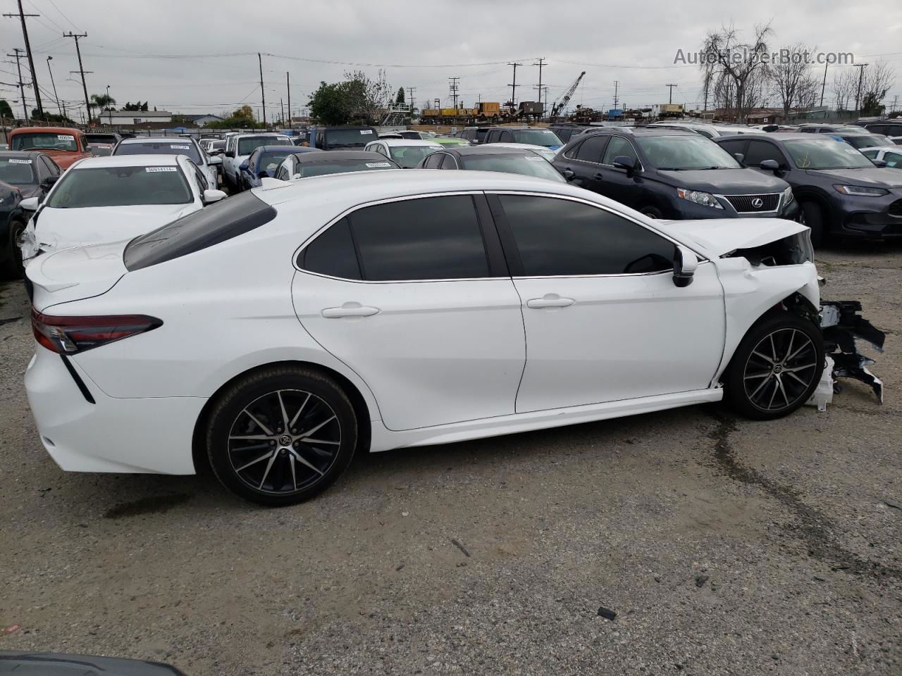 2021 Toyota Camry Se White vin: 4T1G11AK6MU534101