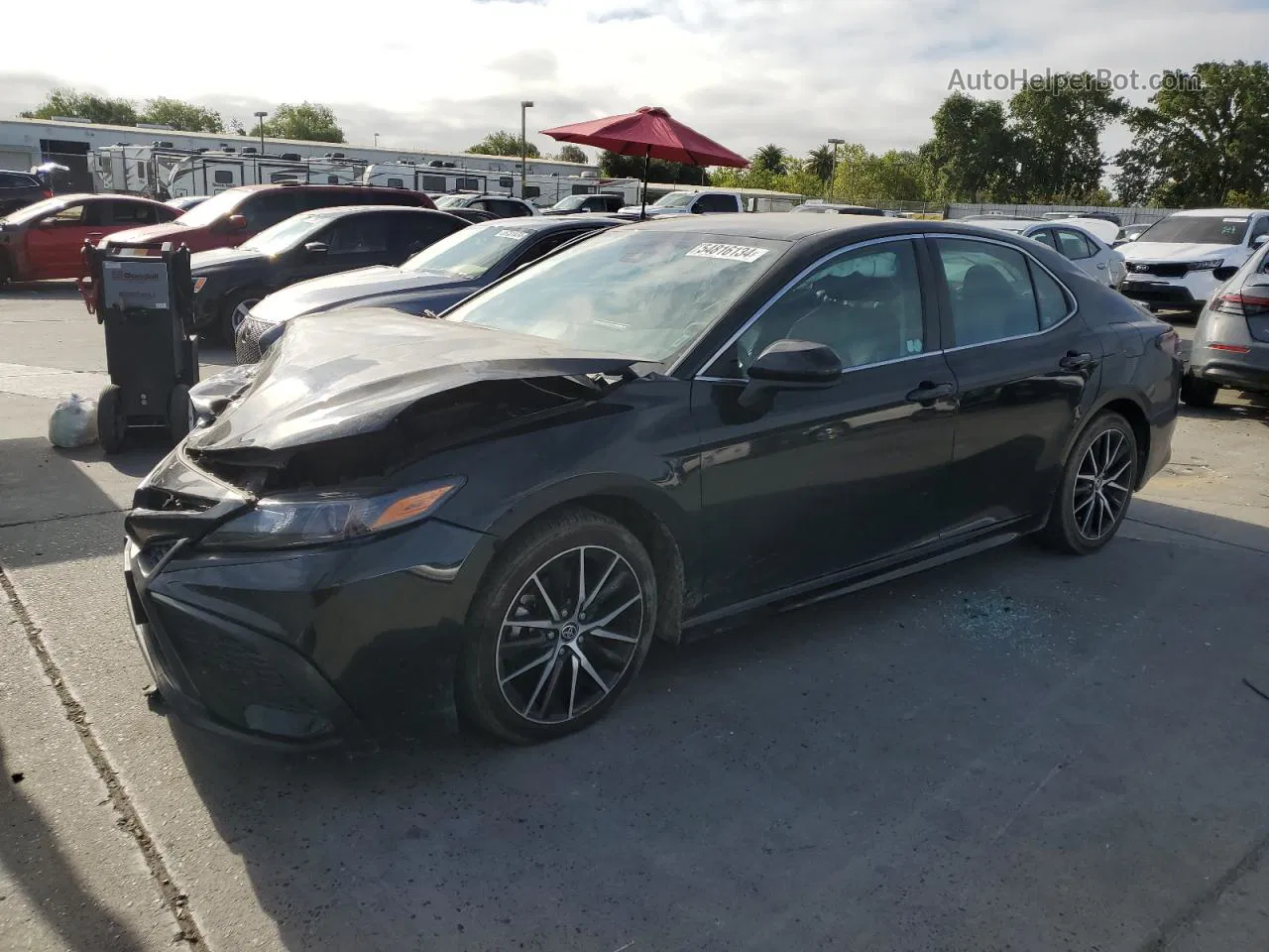 2021 Toyota Camry Se Black vin: 4T1G11AK6MU534552