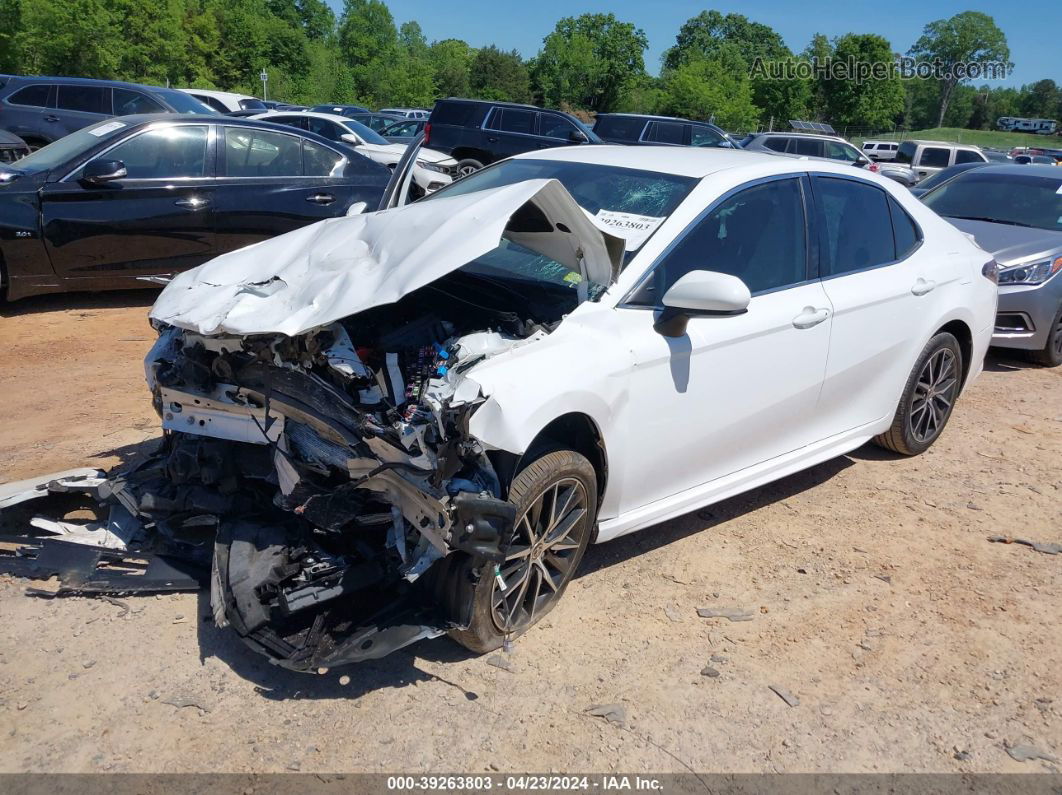 2021 Toyota Camry Se White vin: 4T1G11AK6MU601439