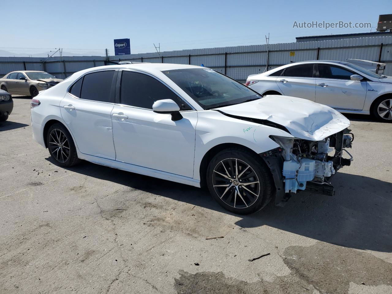 2021 Toyota Camry Se White vin: 4T1G11AK6MU615423