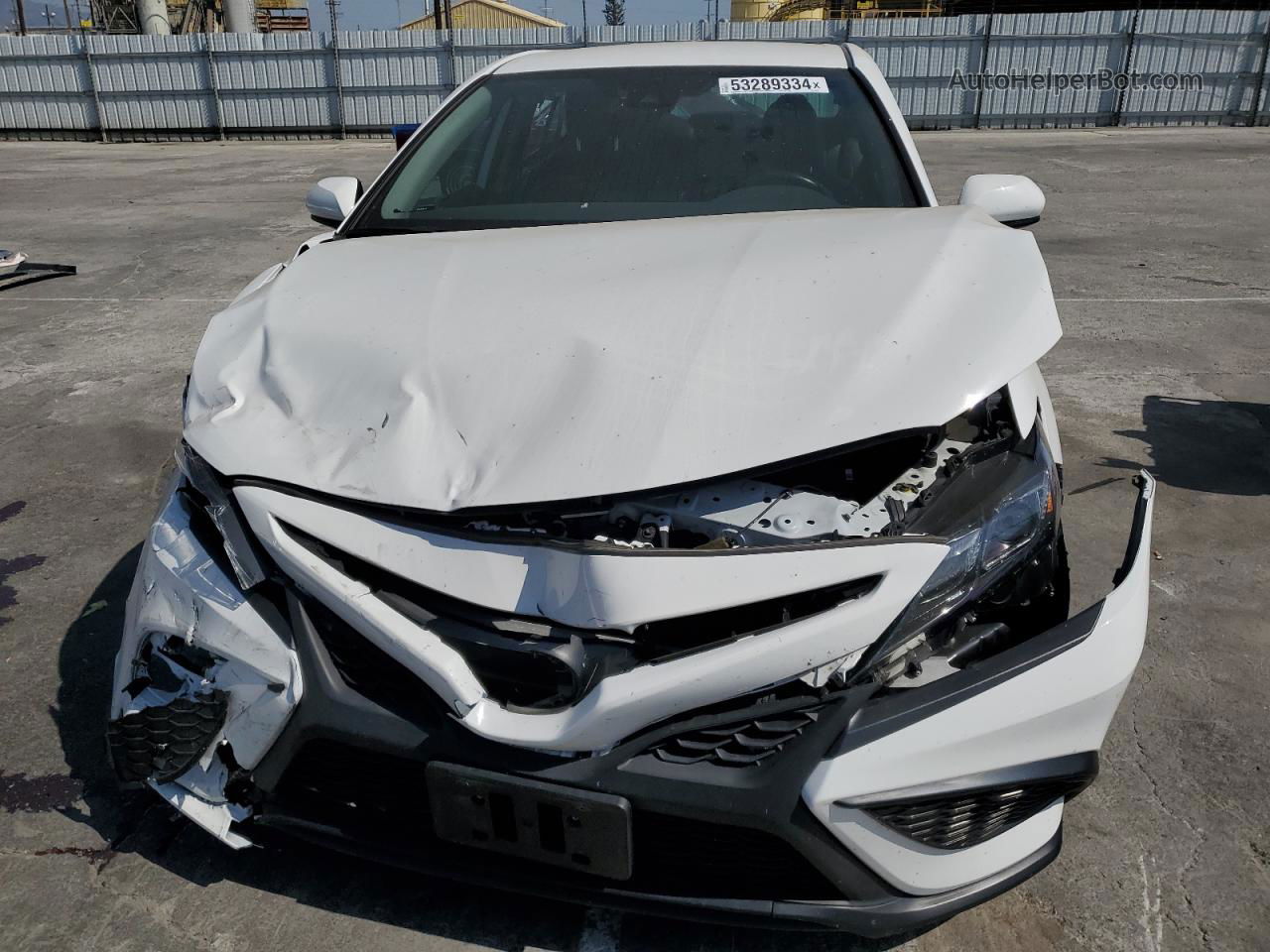 2021 Toyota Camry Se White vin: 4T1G11AK7MU558987