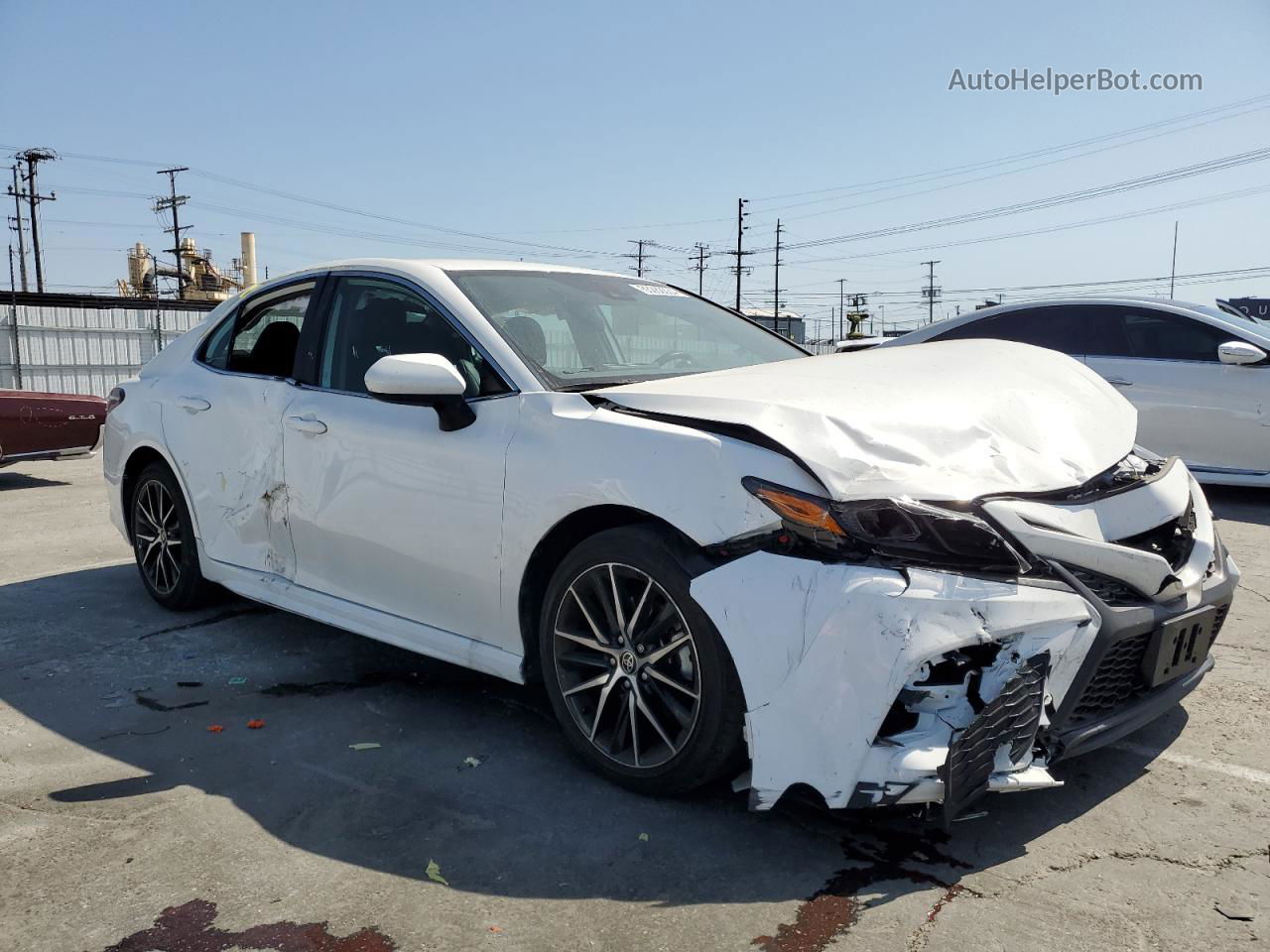 2021 Toyota Camry Se White vin: 4T1G11AK7MU558987