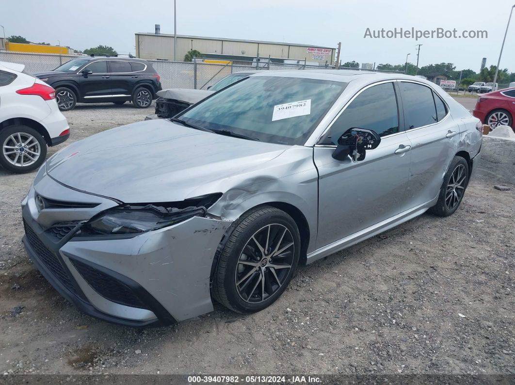 2021 Toyota Camry Se Silver vin: 4T1G11AK7MU575367