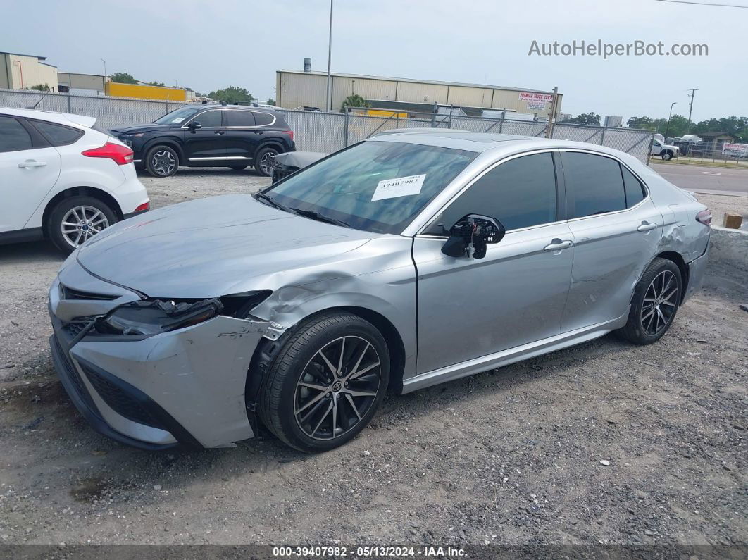 2021 Toyota Camry Se Silver vin: 4T1G11AK7MU575367