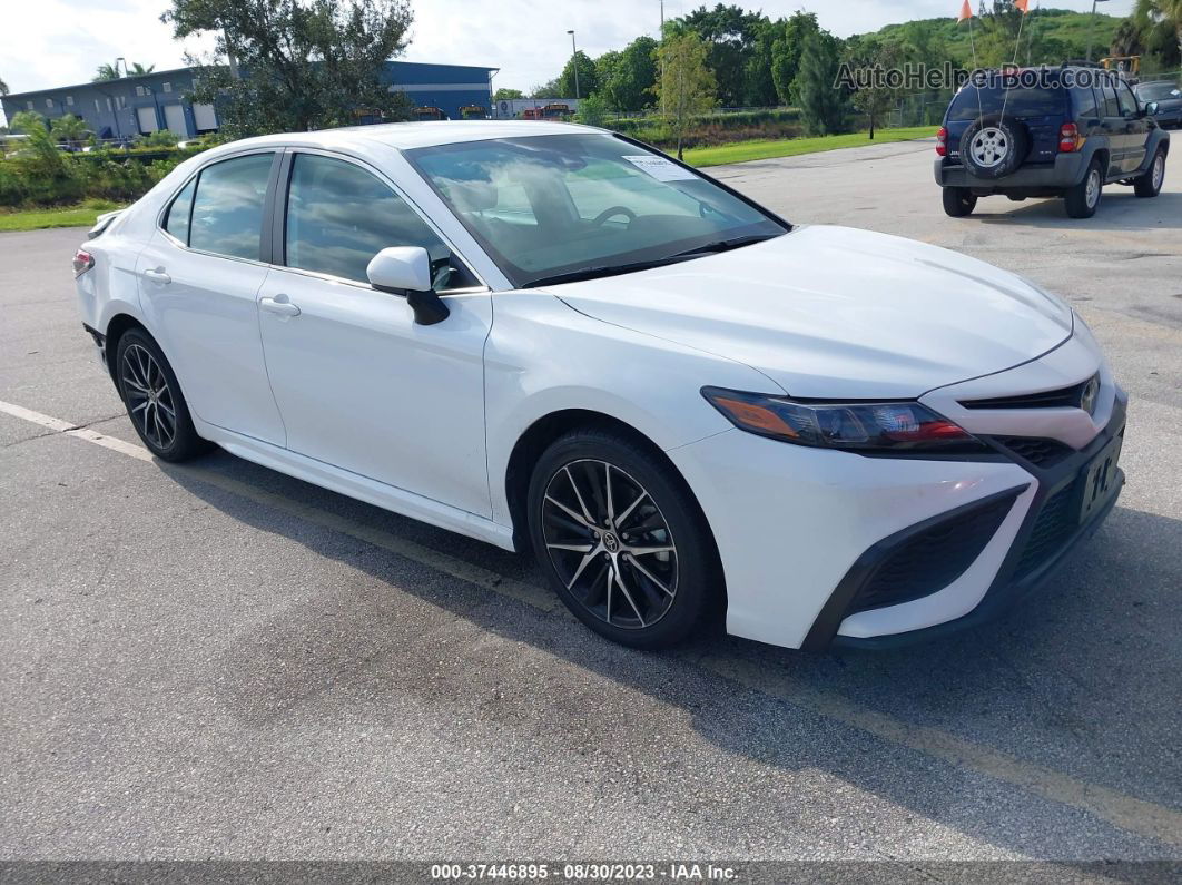 2021 Toyota Camry Se White vin: 4T1G11AK7MU585588