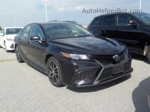 2021 Toyota Camry Se Black vin: 4T1G11AK7MU590225