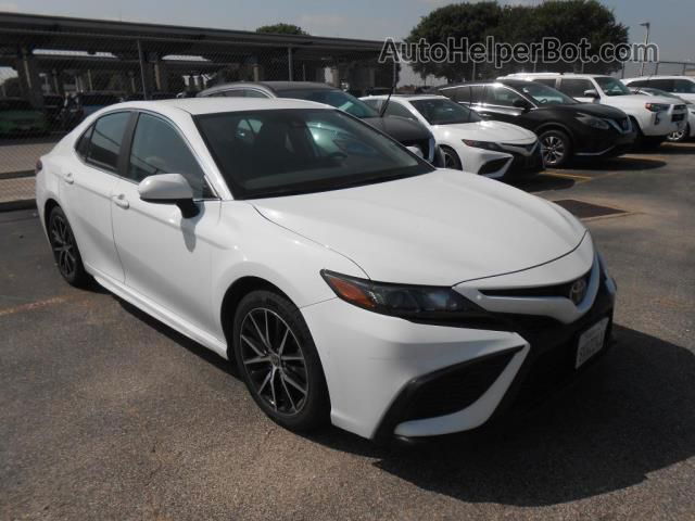 2021 Toyota Camry Se White vin: 4T1G11AK7MU592296