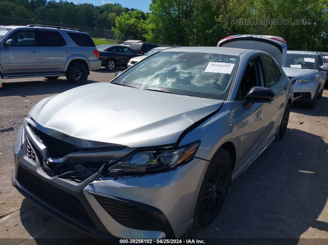 2021 Toyota Camry Se Nightshade Edition Silver vin: 4T1G11AK8MU437255