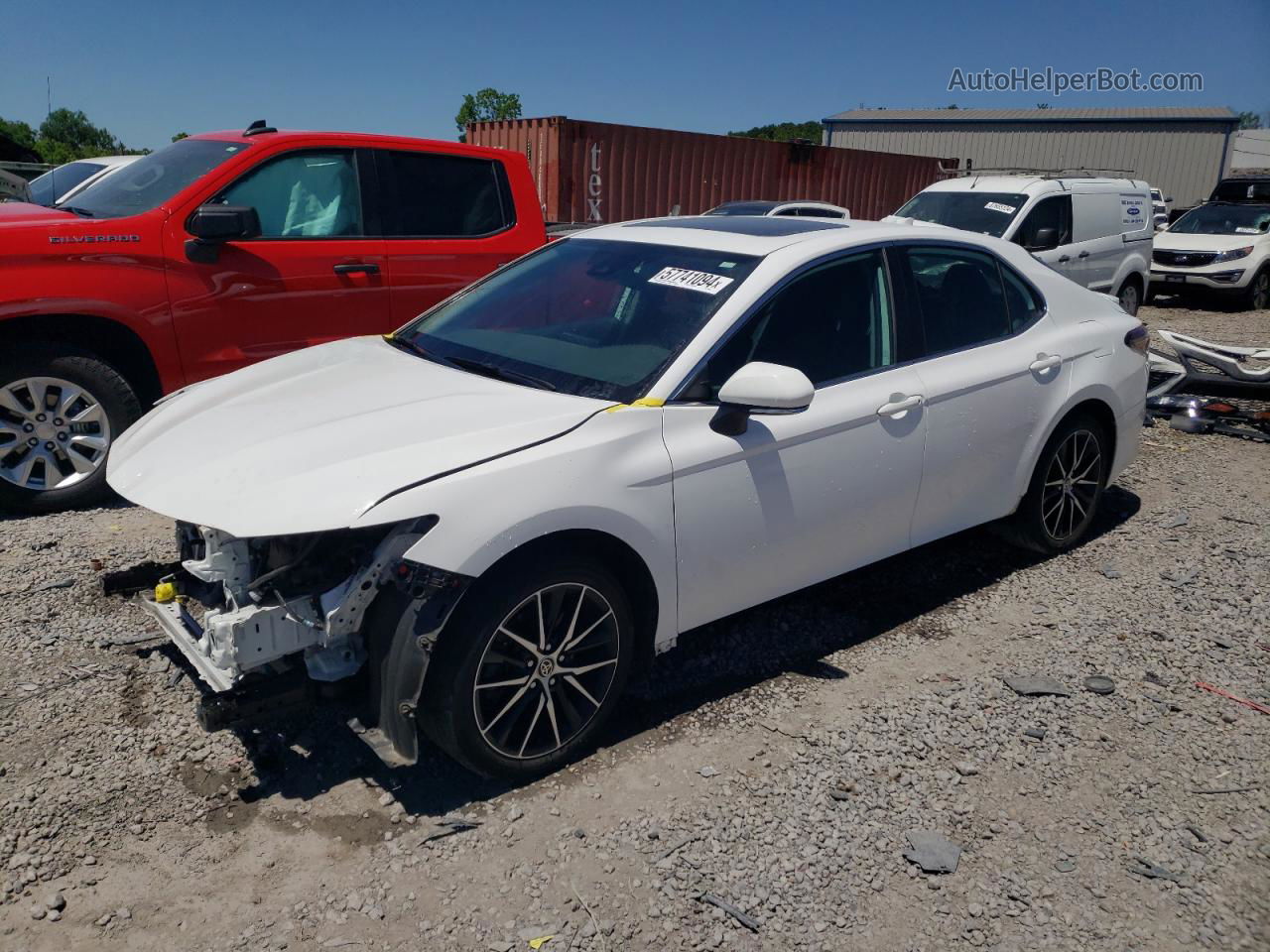 2021 Toyota Camry Se White vin: 4T1G11AK8MU550171