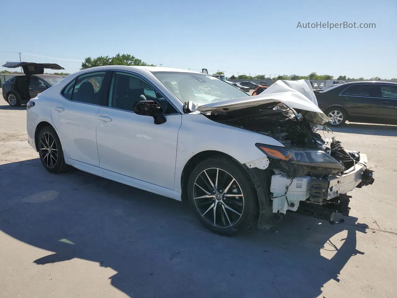 2021 Toyota Camry Se White vin: 4T1G11AK8MU551420