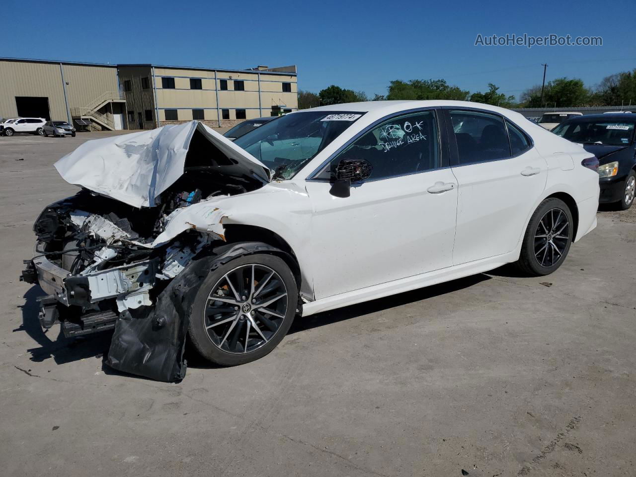 2021 Toyota Camry Se White vin: 4T1G11AK8MU551420