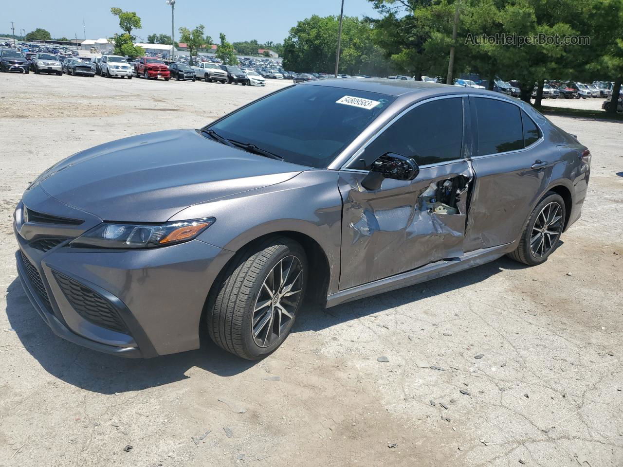 2021 Toyota Camry Se Серый vin: 4T1G11AK8MU606416