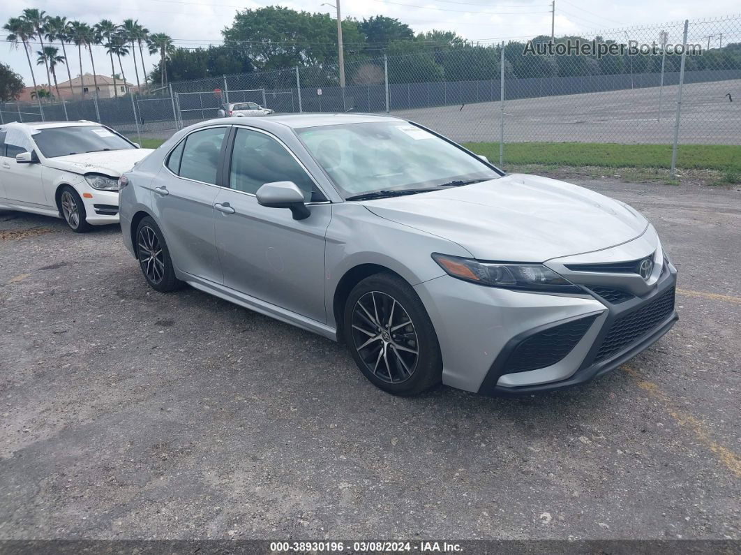 2021 Toyota Camry Se Silver vin: 4T1G11AK9MU413143