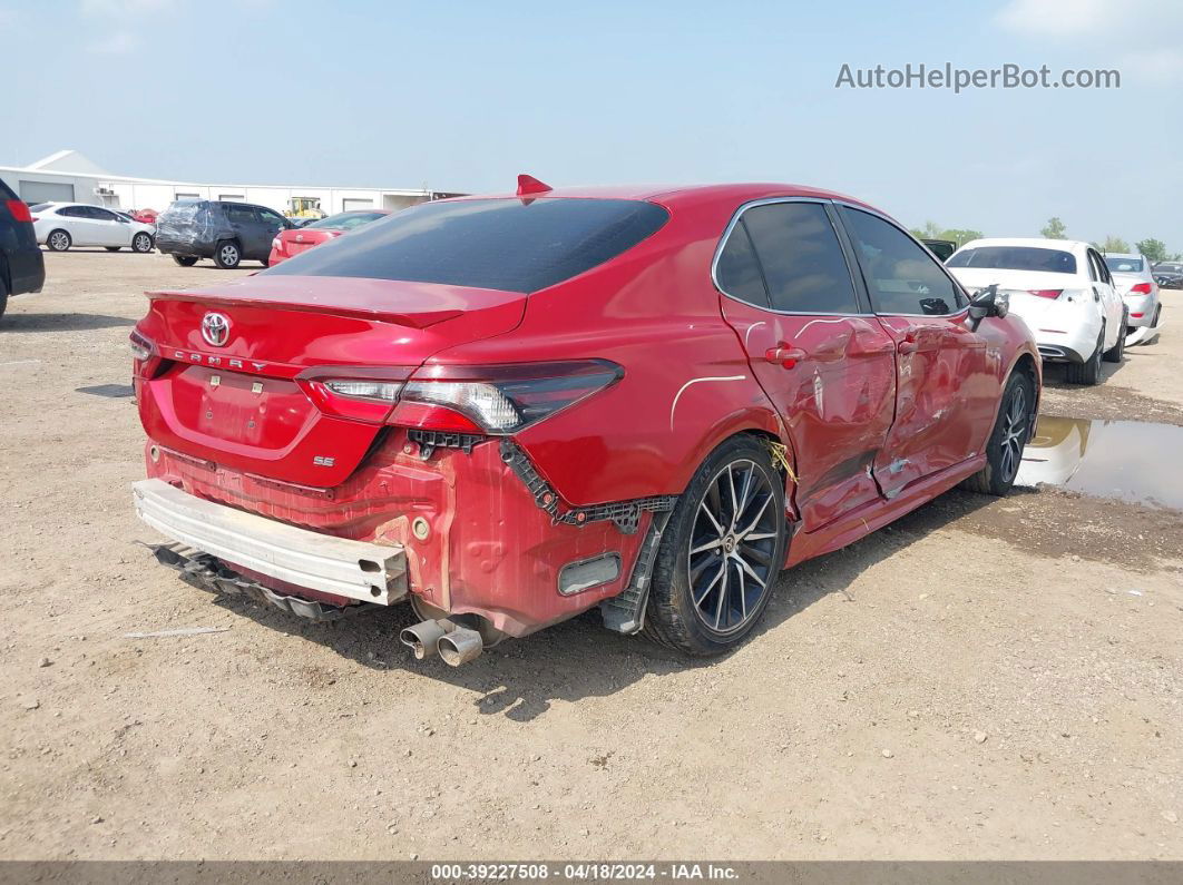 2021 Toyota Camry Se Red vin: 4T1G11AK9MU455909