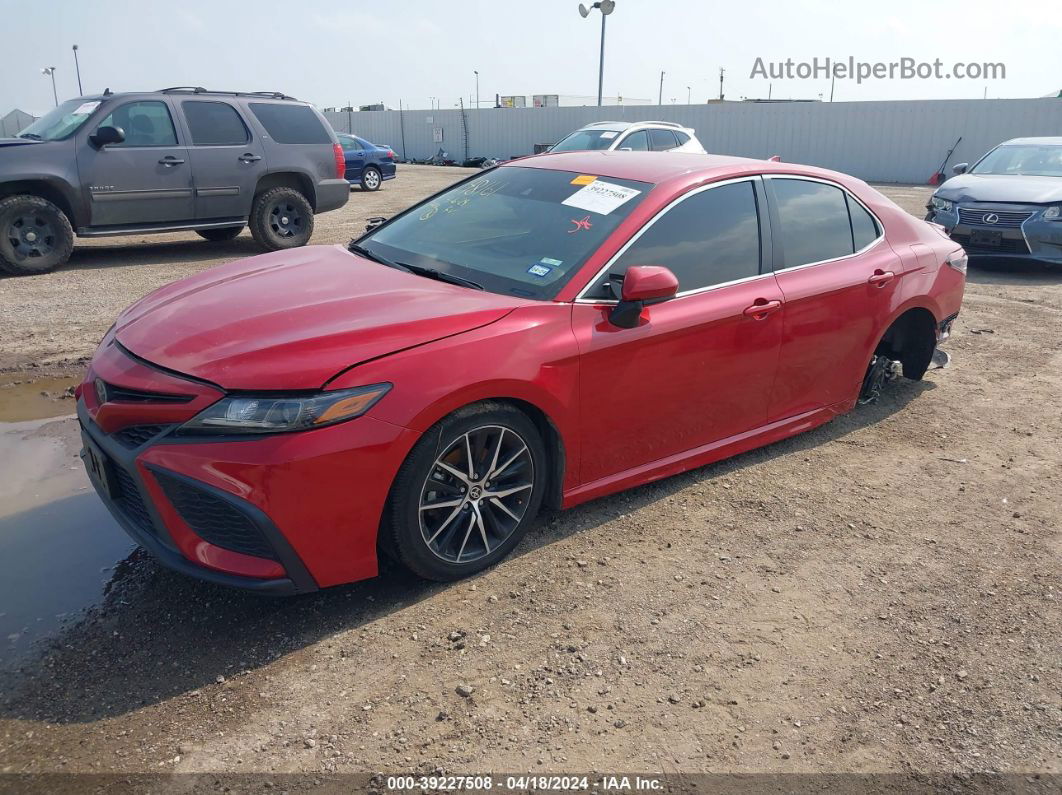 2021 Toyota Camry Se Red vin: 4T1G11AK9MU455909