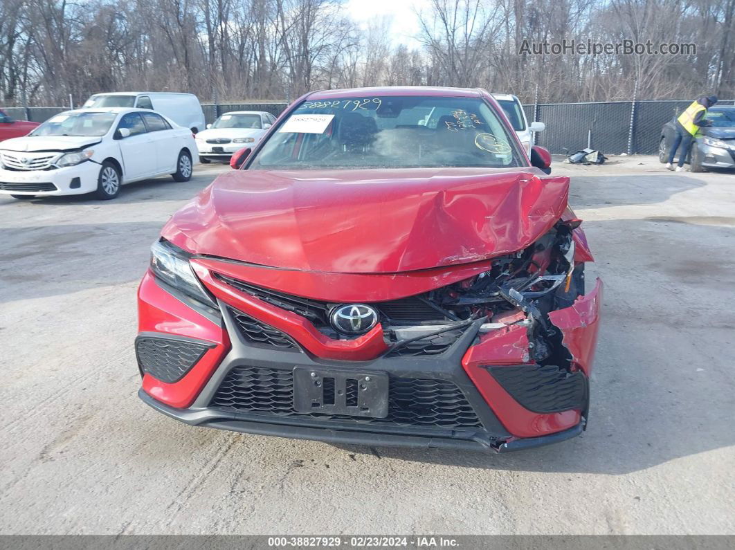 2021 Toyota Camry Se Red vin: 4T1G11AK9MU465064