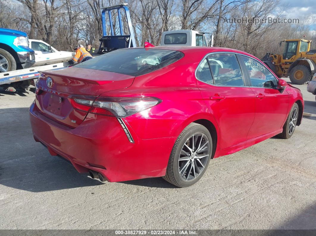 2021 Toyota Camry Se Red vin: 4T1G11AK9MU465064