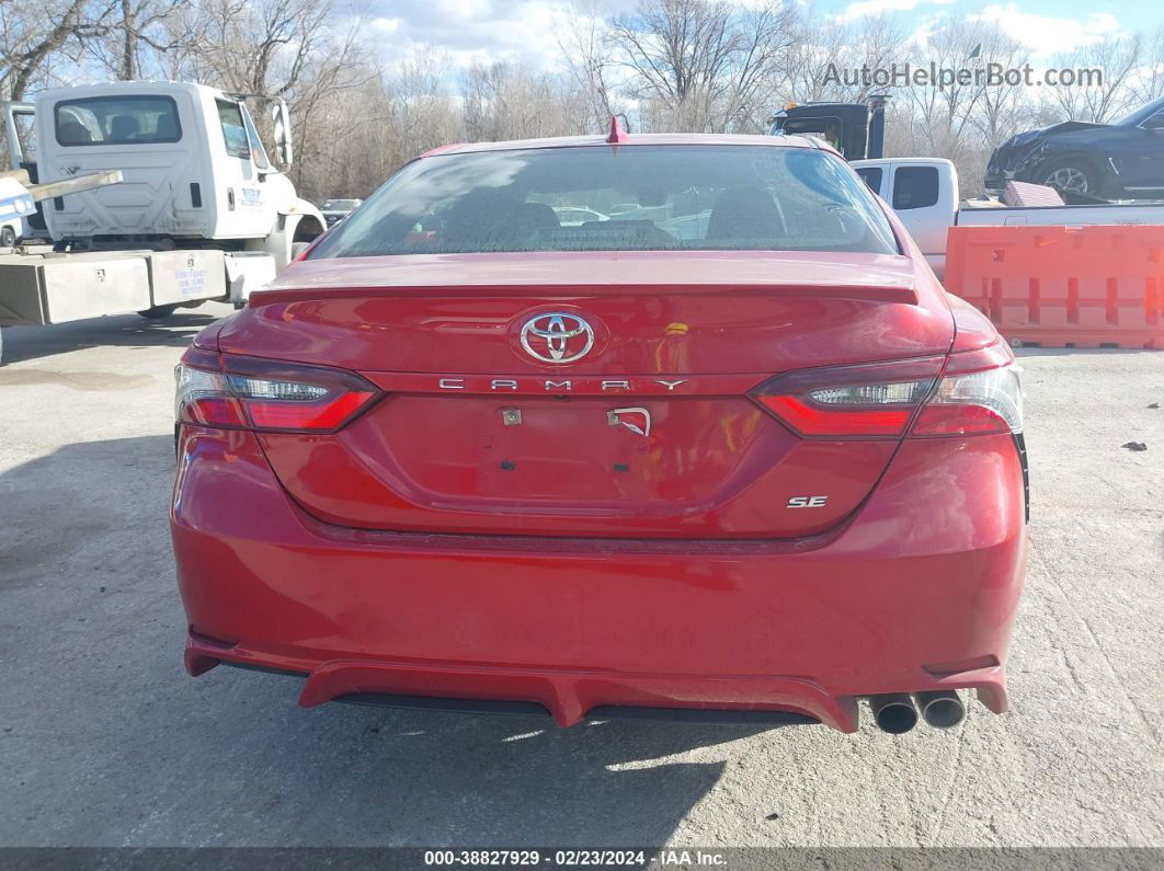 2021 Toyota Camry Se Red vin: 4T1G11AK9MU465064