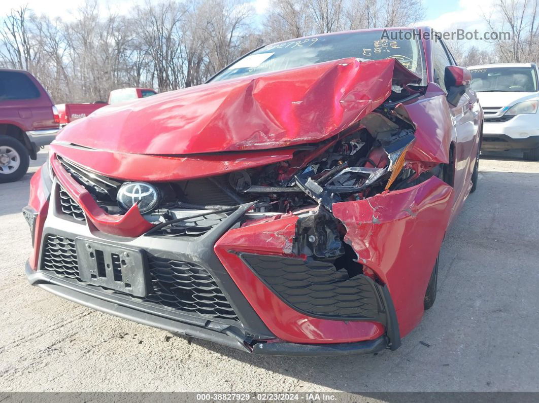 2021 Toyota Camry Se Red vin: 4T1G11AK9MU465064