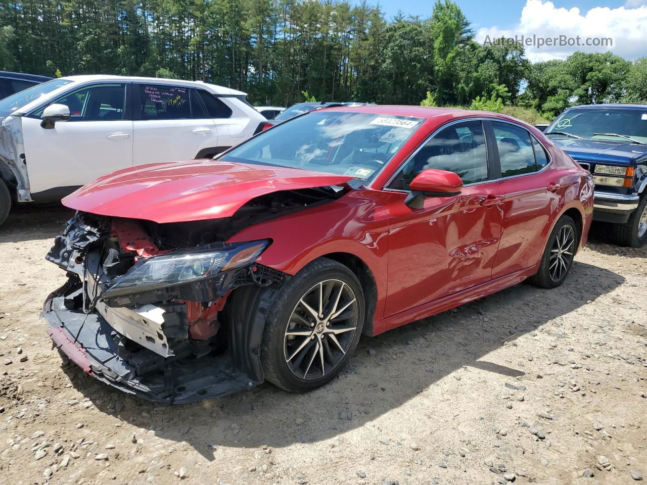 2021 Toyota Camry Se Red vin: 4T1G11AK9MU467316