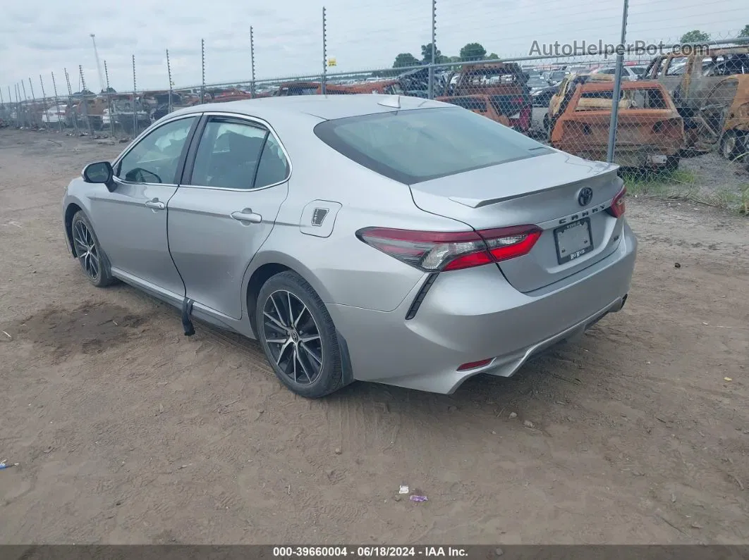 2021 Toyota Camry Se Silver vin: 4T1G11AK9MU513436