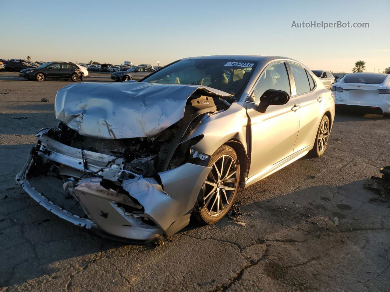 2021 Toyota Camry Se Silver vin: 4T1G11AK9MU584524