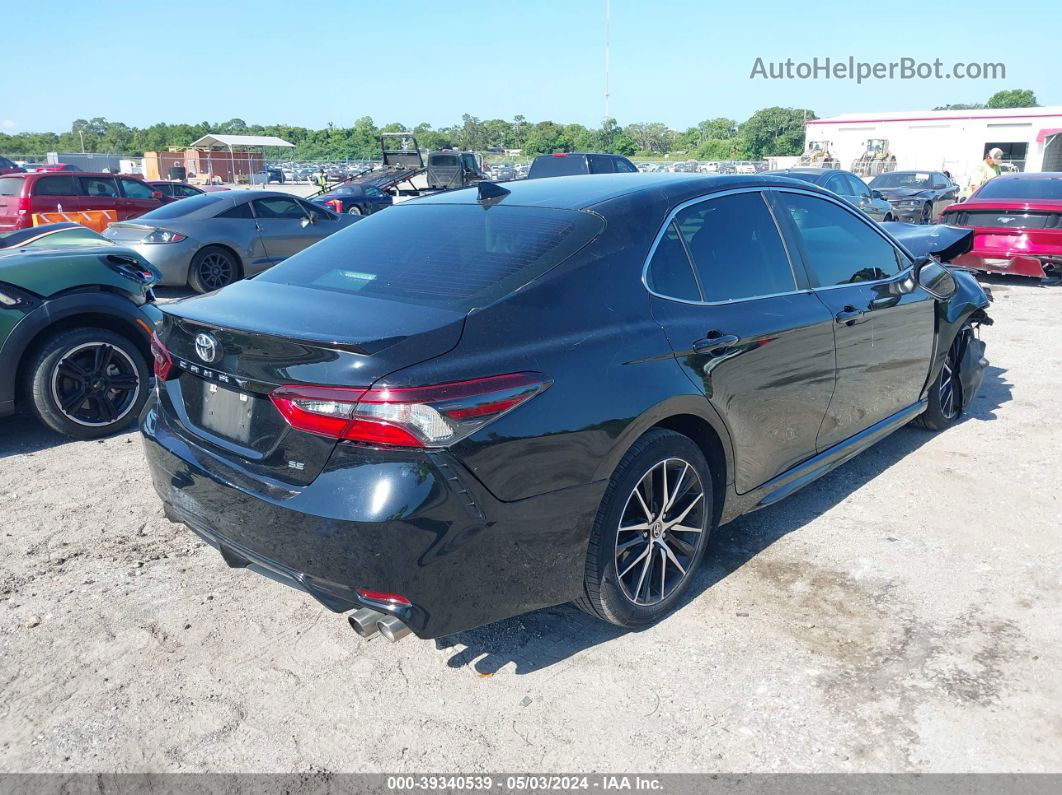 2021 Toyota Camry Se Черный vin: 4T1G11AKXMU402376