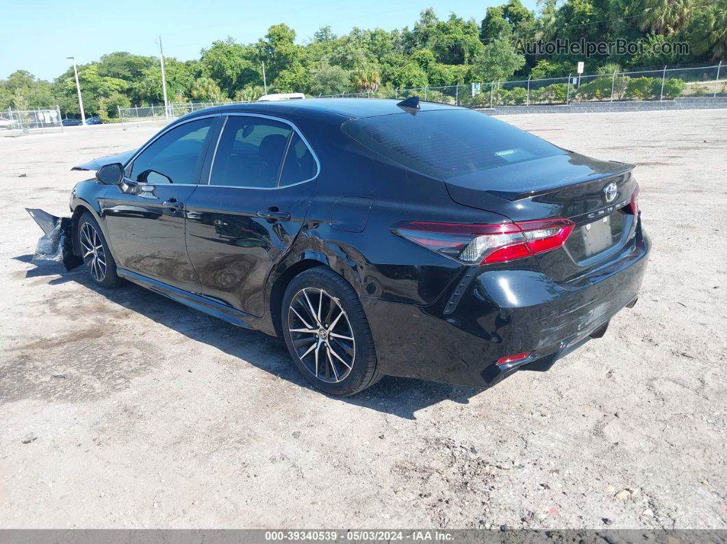 2021 Toyota Camry Se Черный vin: 4T1G11AKXMU402376