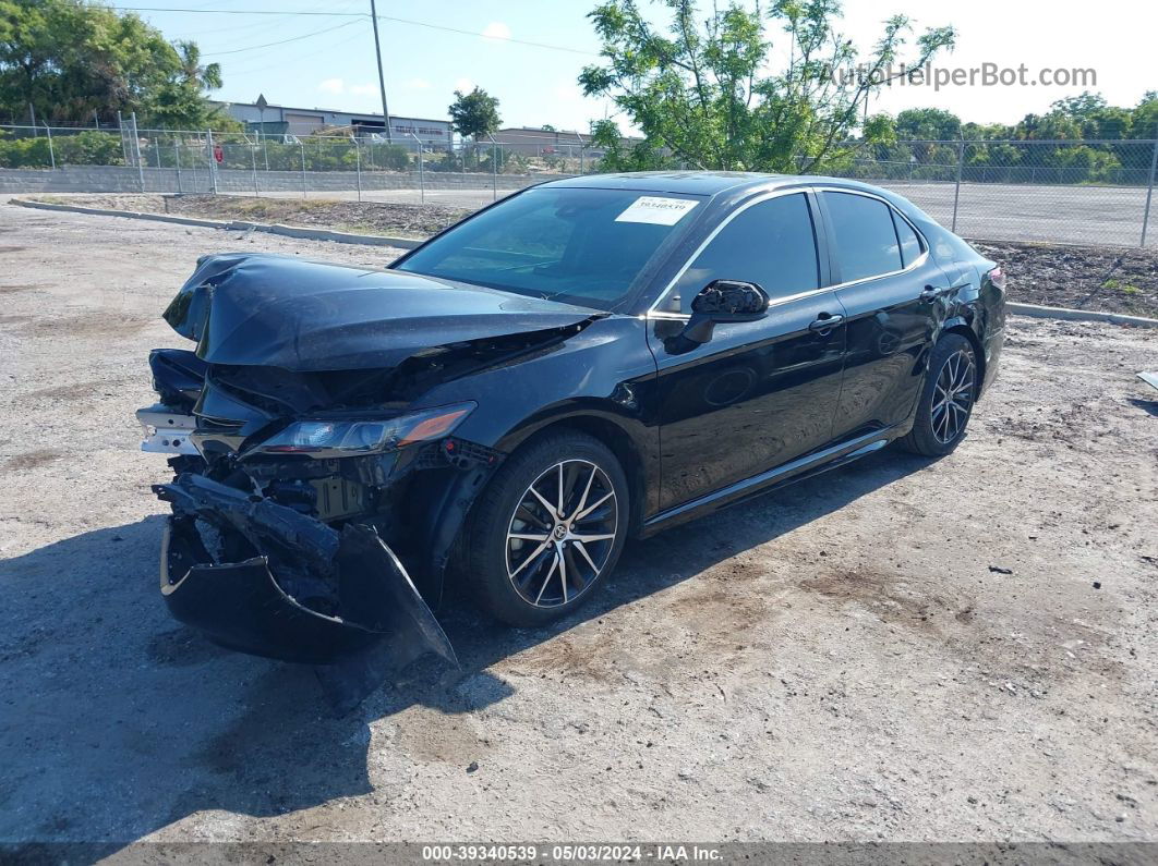 2021 Toyota Camry Se Black vin: 4T1G11AKXMU402376