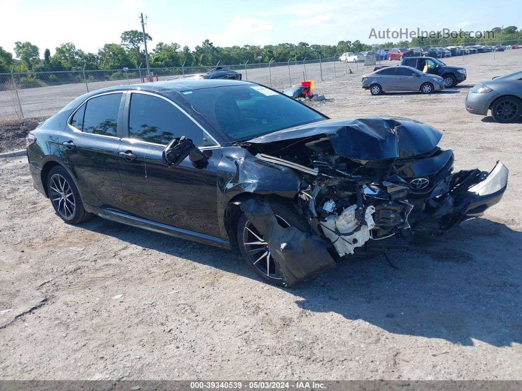 2021 Toyota Camry Se Черный vin: 4T1G11AKXMU402376