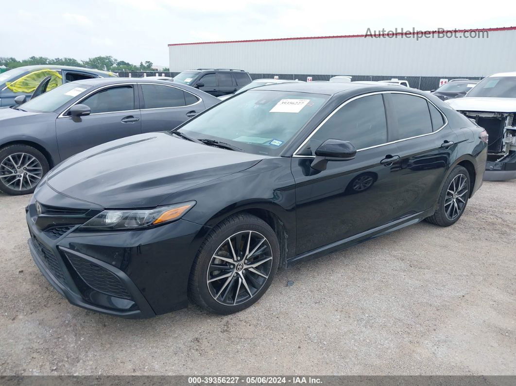 2021 Toyota Camry Se Черный vin: 4T1G11AKXMU411188