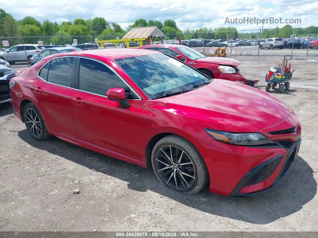 2021 Toyota Camry Se Red vin: 4T1G11AKXMU429903