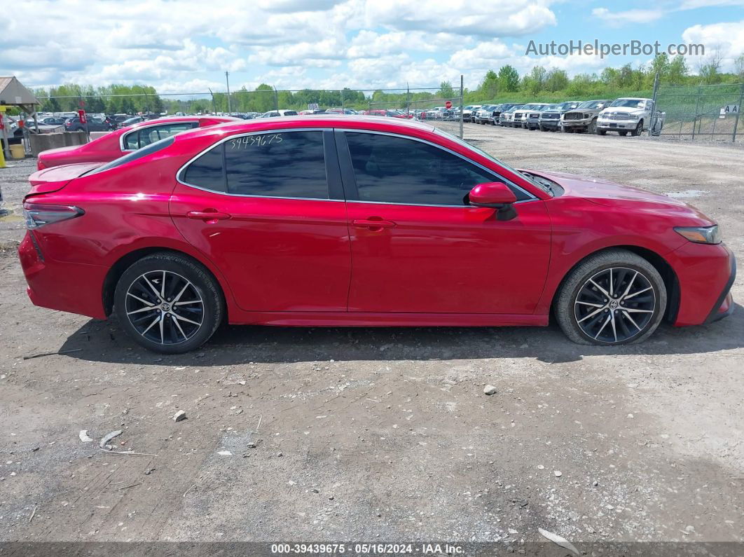 2021 Toyota Camry Se Red vin: 4T1G11AKXMU429903