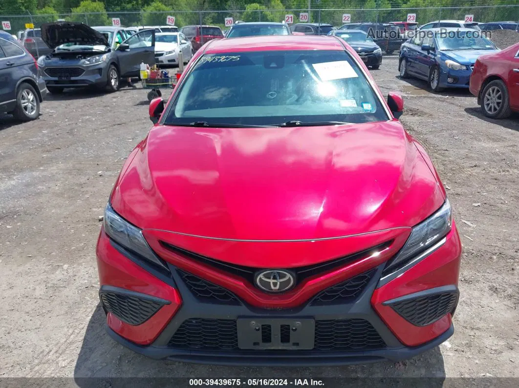 2021 Toyota Camry Se Red vin: 4T1G11AKXMU429903