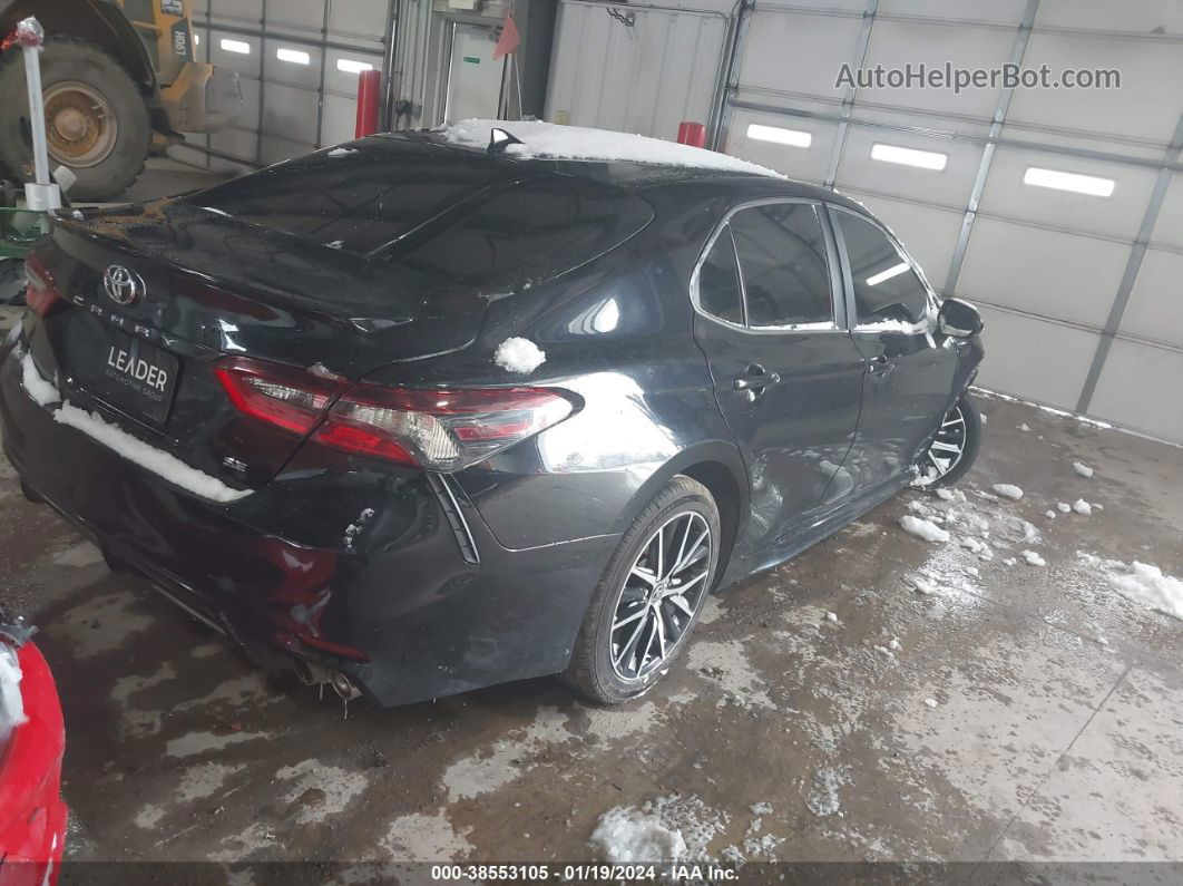 2021 Toyota Camry Se Черный vin: 4T1G11AKXMU446524