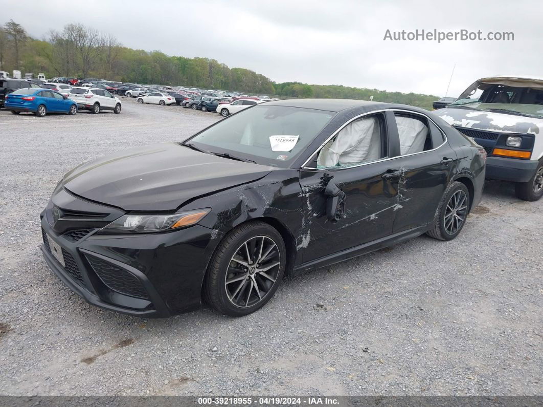 2021 Toyota Camry Se Черный vin: 4T1G11AKXMU455790