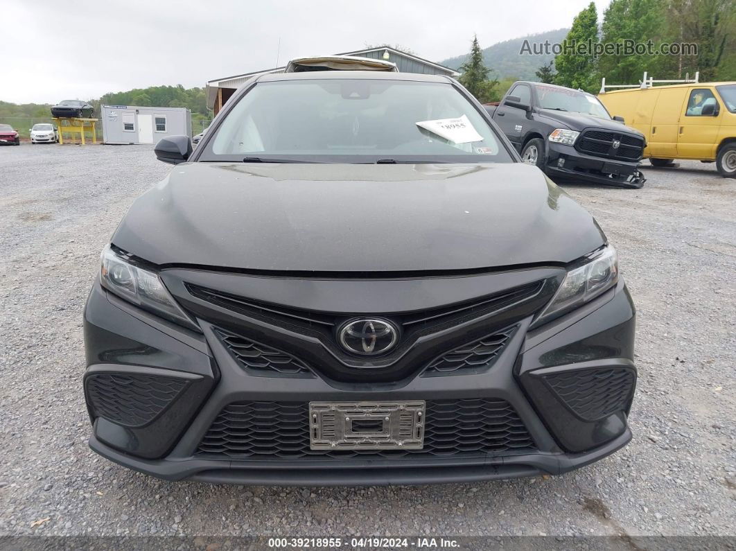 2021 Toyota Camry Se Черный vin: 4T1G11AKXMU455790