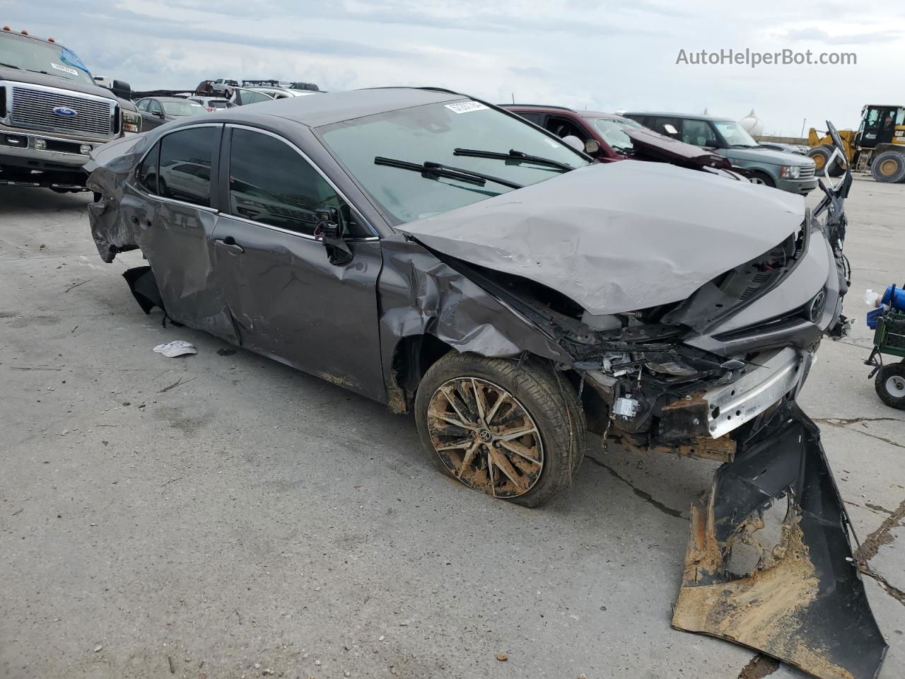 2021 Toyota Camry Se Серый vin: 4T1G11AKXMU525031