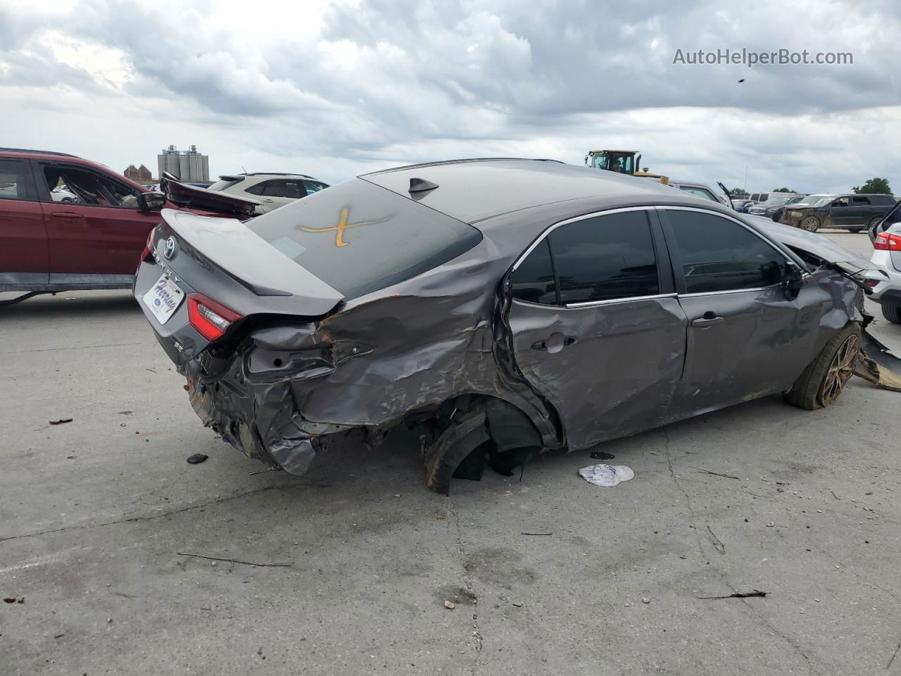 2021 Toyota Camry Se Серый vin: 4T1G11AKXMU525031