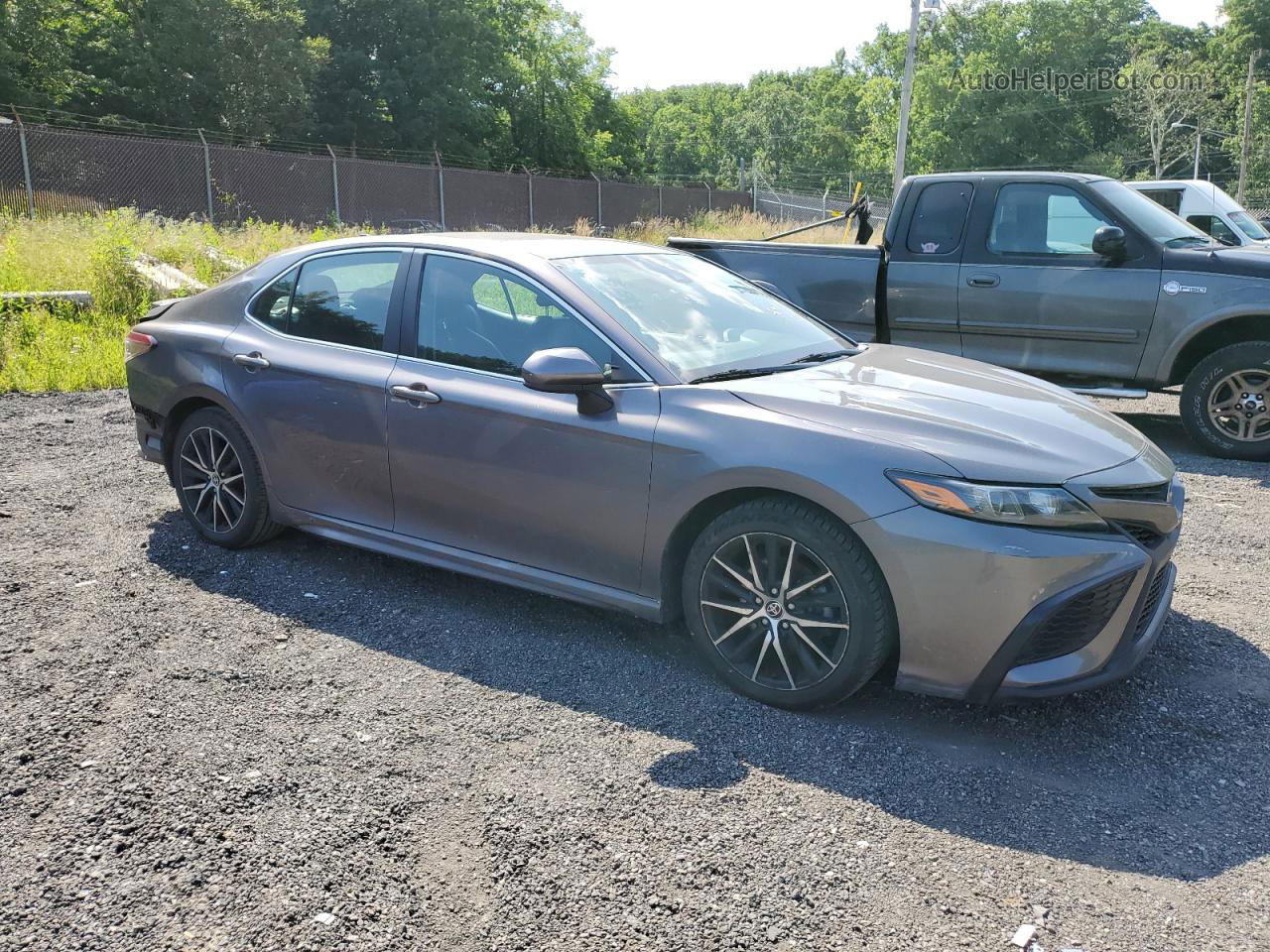 2021 Toyota Camry Se Серый vin: 4T1G11AKXMU587478