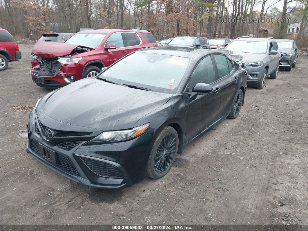 2021 Toyota Camry Se Nightshade Edition Awd Черный vin: 4T1G11BK4MU030323